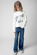 Upper Children’s Sweatshirt - Children’s beige insignia sweatshirt
