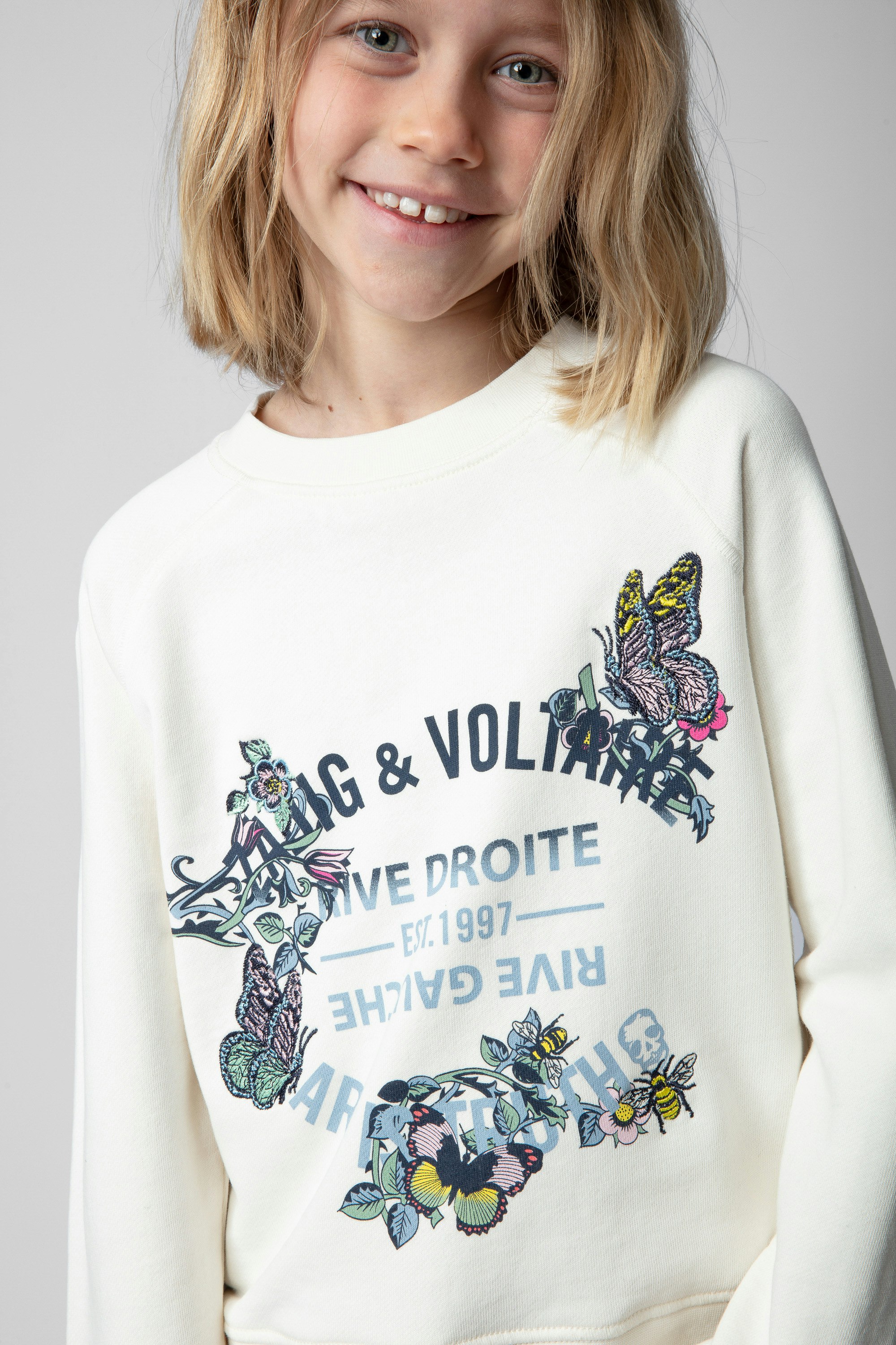 Upper Children’s Sweatshirt sweater brown girls | Zadig&Voltaire