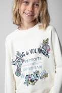 Upper Children’s Sweatshirt - Children’s beige insignia sweatshirt