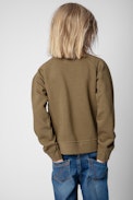 Upper Children’s Sweatshirt - Children’s khaki sweatshirt with insignia