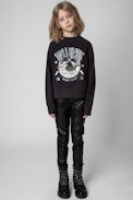 Upper Children’s Sweatshirt - Children’s black cotton sweatshirt
