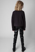 Upper Children’s Sweatshirt - Children’s black cotton sweatshirt