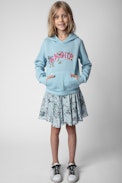 Felpa Spencer Junior  - Felpa con cappuccio in cotone azzurro - Junior