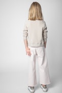 Felpa Upper Junior - Felpa in cotone grigio con stemma e patch ricamata - Junior