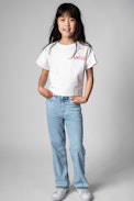 Audrey Children's T-Shirt - Children's cotton t-shirt in cream