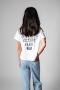 Audrey Children's T-Shirt - Children's cotton t-shirt in cream