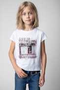 Niels Children’s T-shirt - Children’s white short-sleeve cotton T-shirt with photo print