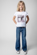 Niels Children’s T-shirt - Children’s white short-sleeve cotton T-shirt with photo print
