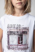 Niels Children’s T-shirt - Children’s white short-sleeve cotton T-shirt with photo print