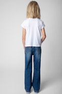Niels Children’s T-shirt - Children’s white short-sleeve cotton T-shirt with photo print