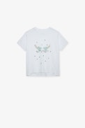 Porter Girls’ T-Shirt - Girls’ white short-sleeved cotton jersey T-shirt with diamanté and wings motif.
