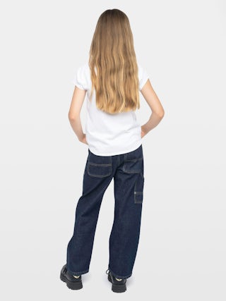 Boxo Girls T-shirt - Henley t-shirt, short sleeves, flocked logo on front, wing embroidery on sleeve.