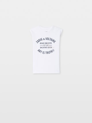 T-shirt Thya Girl - - Heavy jersey
- Short sleeves
- Side slits
- Front logo print
- Rhinestone wing