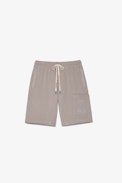 Parker Shorts - Men's shorts in beige cotton fleece