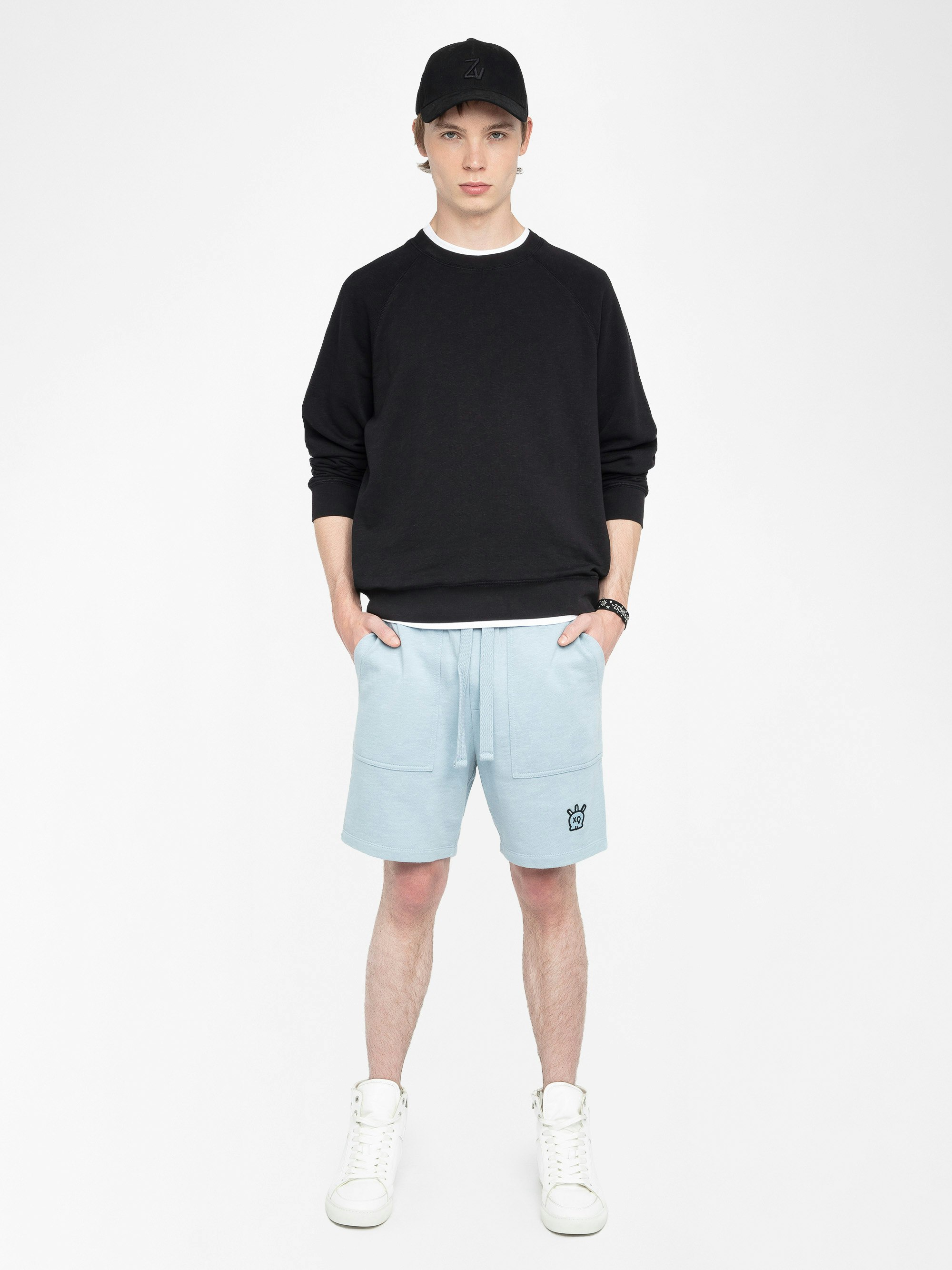 Short Pablo - Kurze Shorts aus Sweatshirt-Stoff.