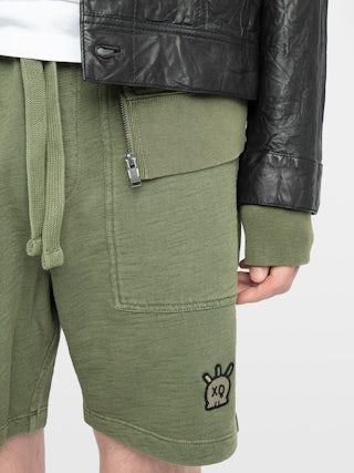 Pablo Shorts - Sweatshorts with XO skull patch.