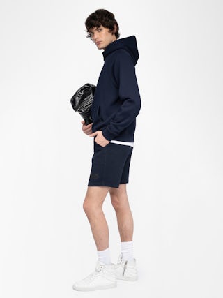 Pablo Shorts - Sweatshirt shorts adorned with a signature badge.