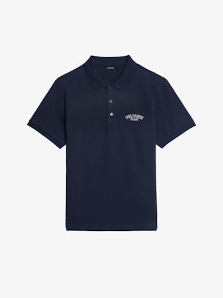 Dimitri Polo Shirt - Short-sleeved polo shirt with embroidery on the front.