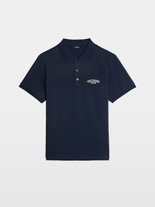 Dimitri Polo Shirt - Short-sleeved polo shirt with embroidery on the front.