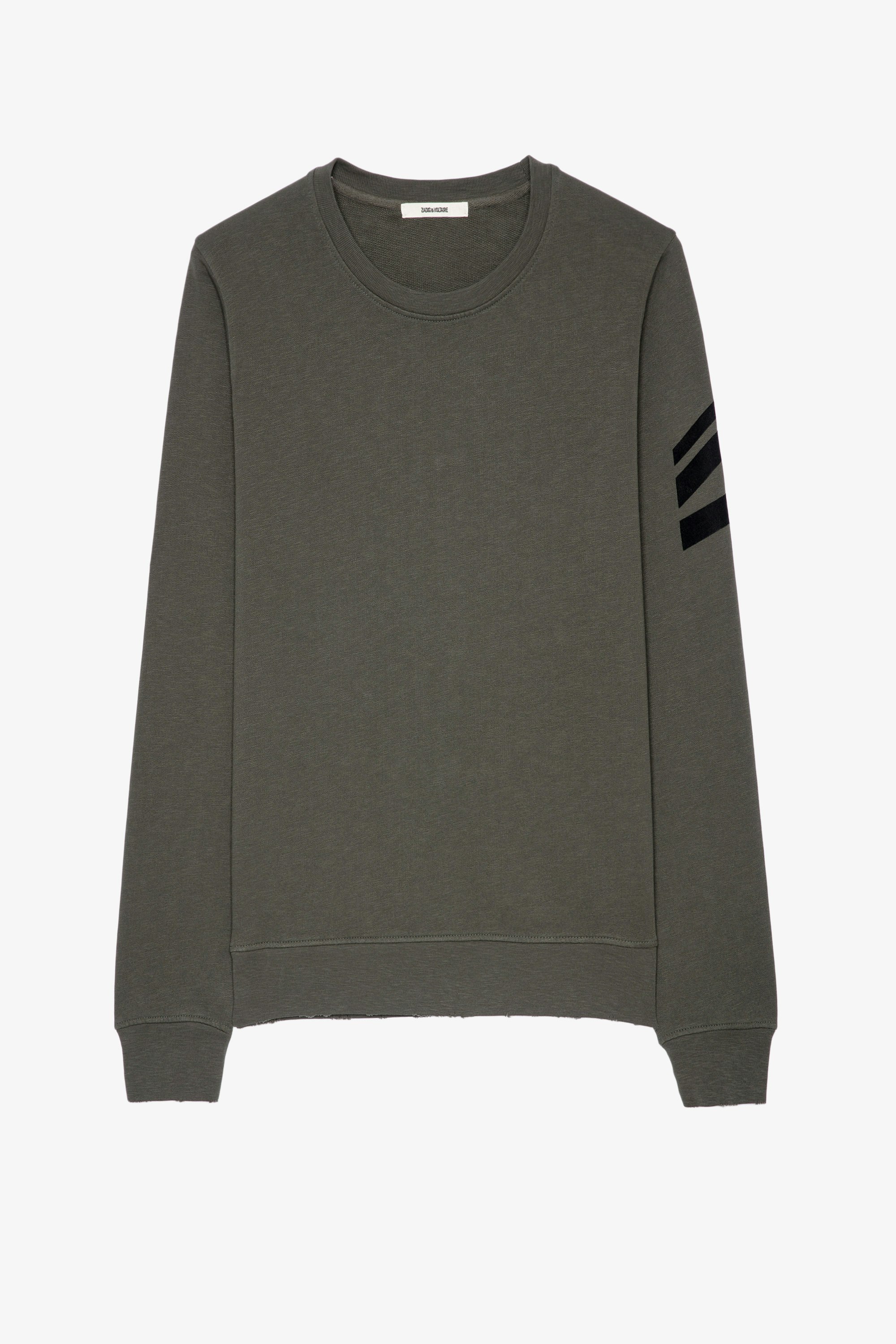 Sweatshirt Soft Arrow Khakifarbenes Sweatshirt aus Baumwolle für Herren