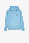 Sudadera Sanchi Skull - Sudadera con capucha de hombre adornada con parche y estampado de calaveras XO