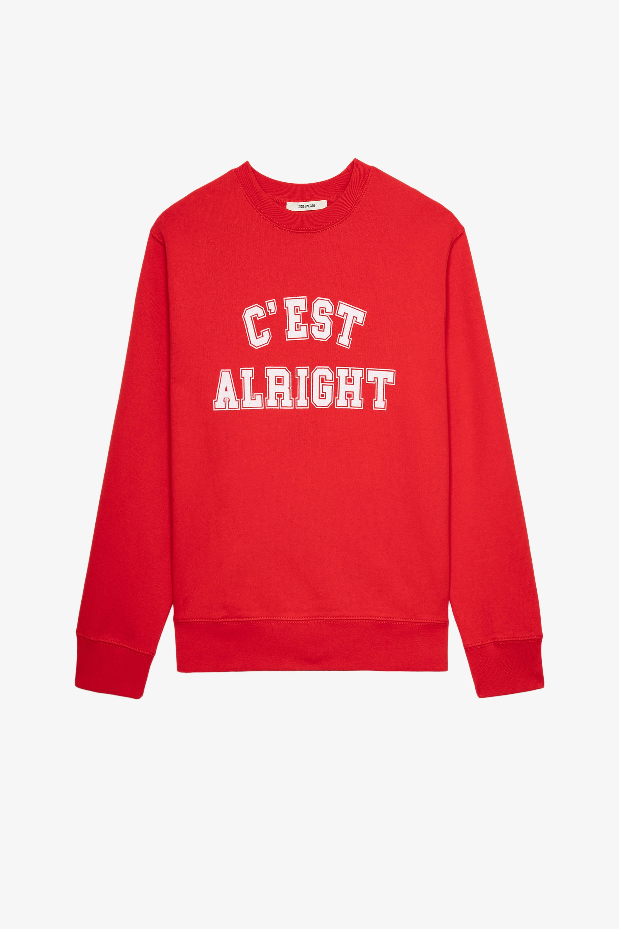 College Simba スウェット Men’s orange cotton ‘C’est alright’ sweatshirt