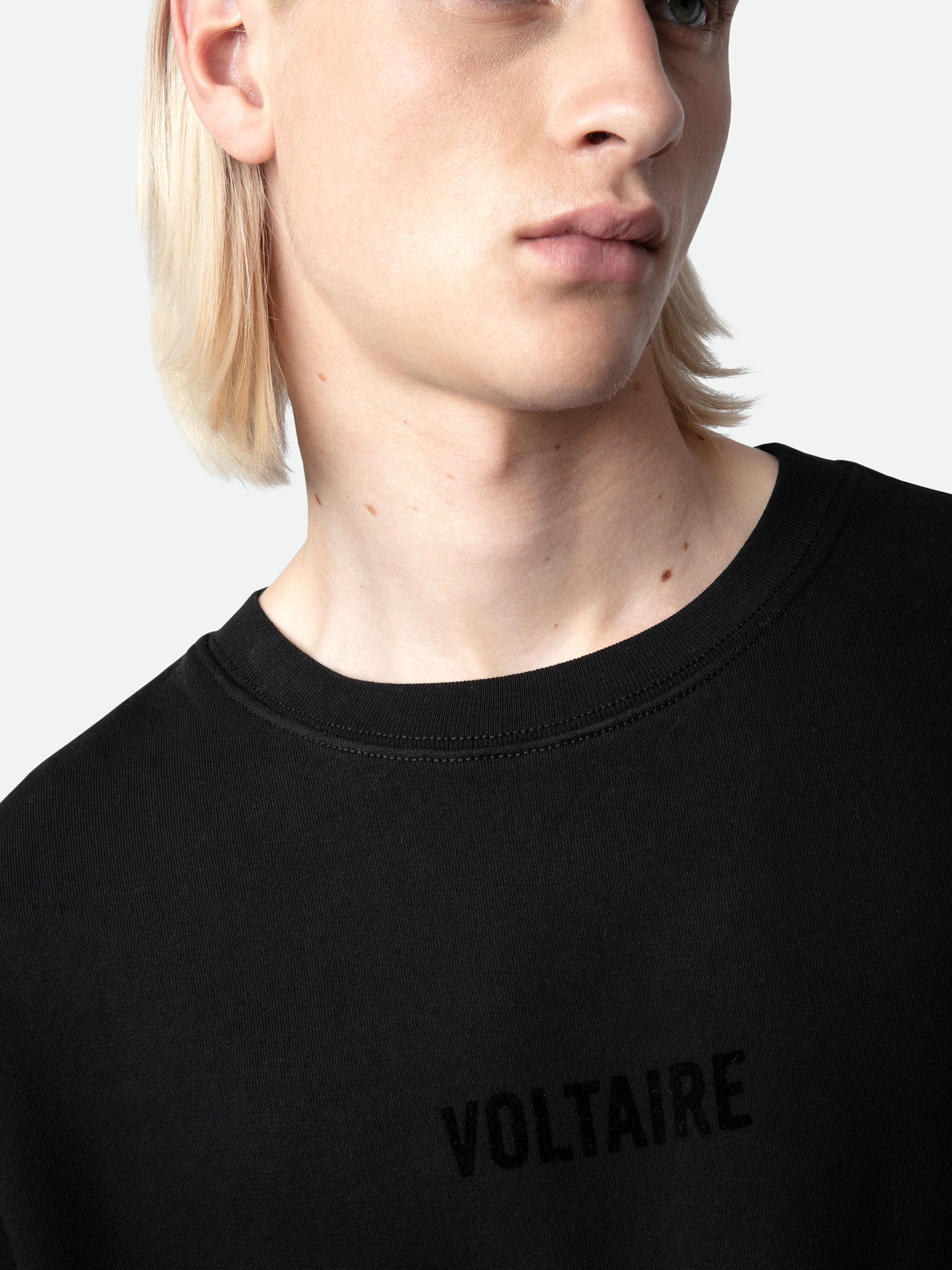 Zadig & Voltaire Wallace ZV Foil-Print Sweatshirt- Black