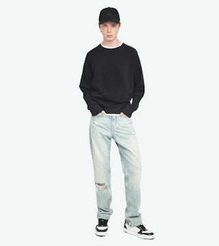 Uppy Sweatshirt - Raglan long-sleeved sweatshirt with back print.