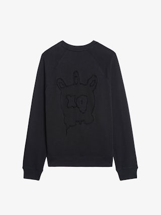 Uppy Sweatshirt - Raglan long-sleeved sweatshirt with back print.