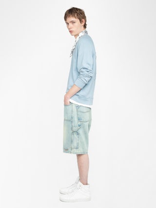 Uppy Sweatshirt - Raglan long-sleeved sweater with back print.