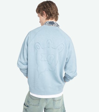 Uppy Sweatshirt - Raglan long-sleeved sweatshirt with back print.