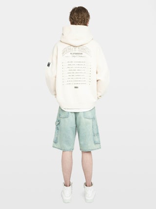 Georgio Sweatshirt - Long-sleeved hooded sweater with raglan sleeves and back print.