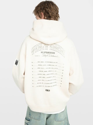 Georgio Sweatshirt - Long-sleeved hooded sweater with raglan sleeves and back print.