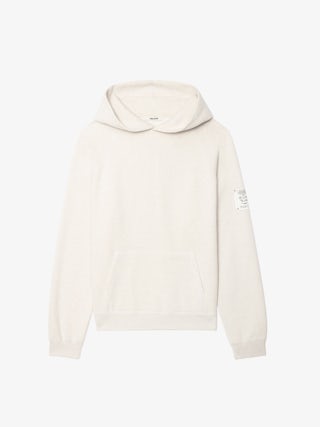 Georgio Sweatshirt - Long-sleeved hooded sweatshirt with raglan sleeves and back print.