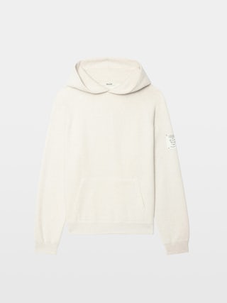 Georgio Sweatshirt - Long-sleeved hooded sweater with raglan sleeves and back print.