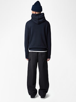 Felpa Sanchi - Felpa con cappuccio e ricamo sul davanti.