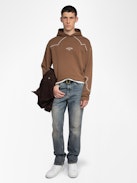 Serafino Sweeny - Serafino con cappuccio a maniche lunghe con tagli western.