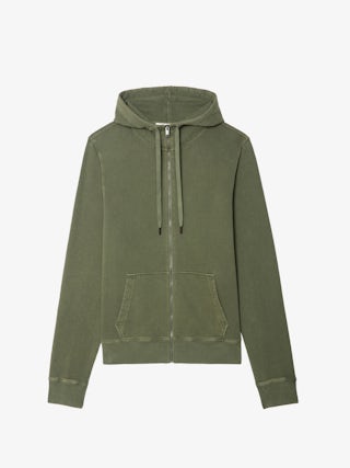 Alex Sweatshirt - Hooded sweatshirt with zip closure, long sleeves and back print.