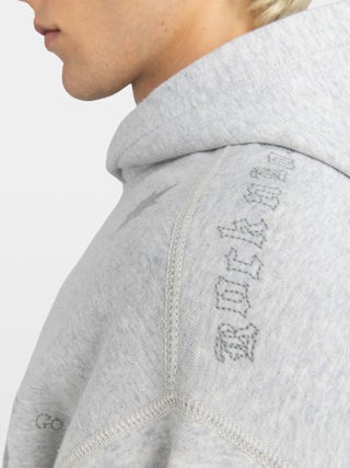 Sacha Sweatshirt - Long-sleeved hooded sweatshirt with multi-custom print.