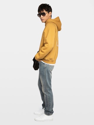 Georgio Sweatshirt - Hooded sweatshirt with raglan long sleeves and back print.