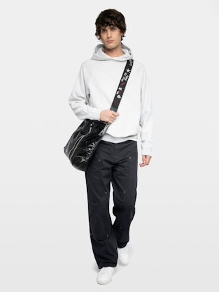 Sweatshirt Georgio - Sweatshirt à capuche avec manches raglan avec broderie au dos.