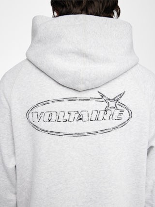 Giorgio Sweatshirt - Hooded sweatshirt with raglan sleeves and embroidery on the back.