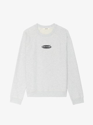 Uppy Sweatshirt - Round neck sweatshirt adorned with a signature badge at the front.