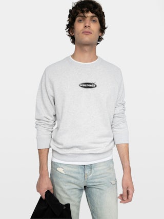 Sweatshirt Uppy - Sweatshirt col rond orné d’un badge signature avant.