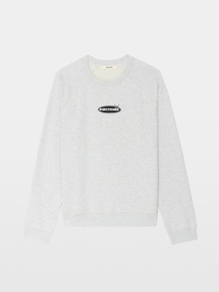 Sweatshirt Uppy - Sweatshirt col rond orné d’un badge signature avant.