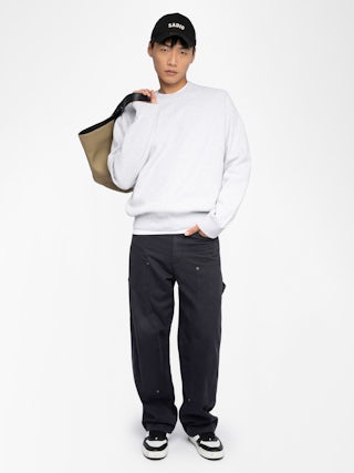 Sweatshirt Aime - Long-sleeved sweatshirt with back print.