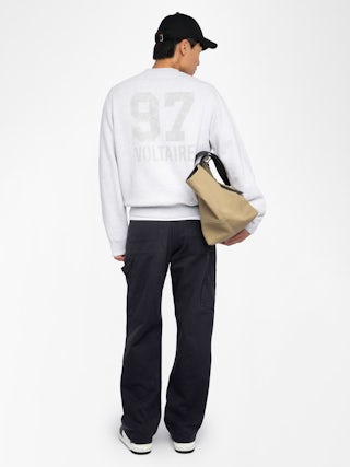 Sweatshirt Aime - Long-sleeved sweatshirt with back print.