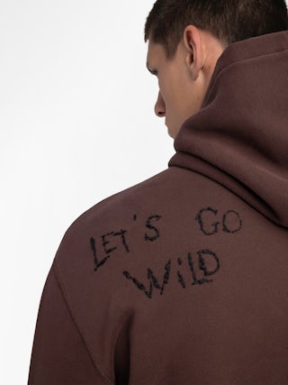 Sacha Sweatshirt - Long-sleeved hooded sweatshirt with multi-custom embroidery.