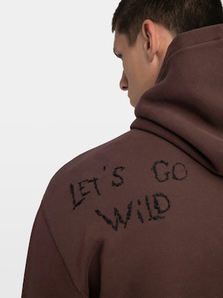 Sacha Sweatshirt - Long-sleeved hooded sweatshirt with multi-custom embroidery.