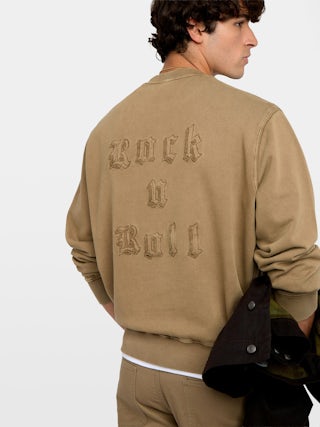 Sweatshirt Aime - Sweatshirt col rond avec customisation au dos.